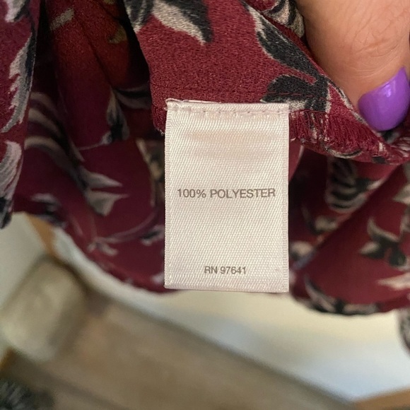 J. Jill 3X Bordwin Vines pleated Button Down Tunic Blouse - Picture 5 of 8